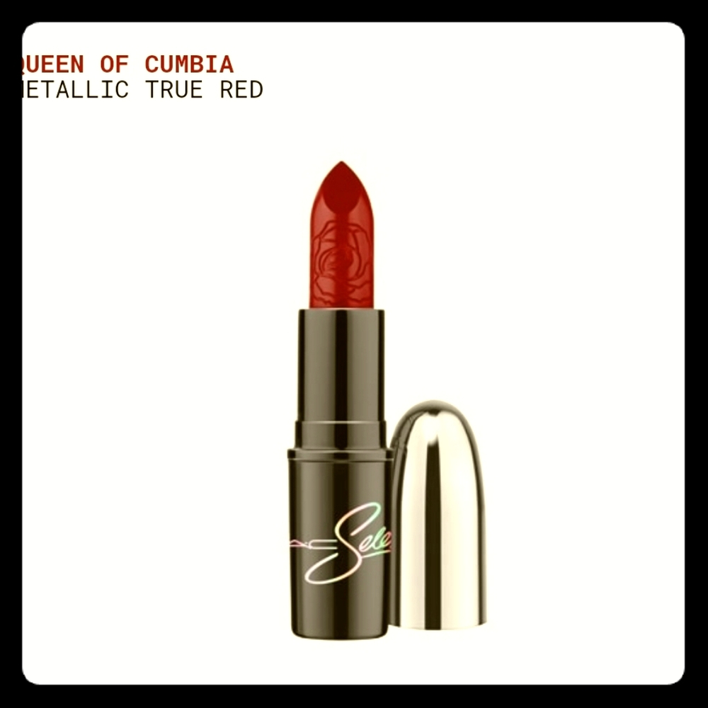 Mac Selena Metallic lipstick (queen of cumbia)